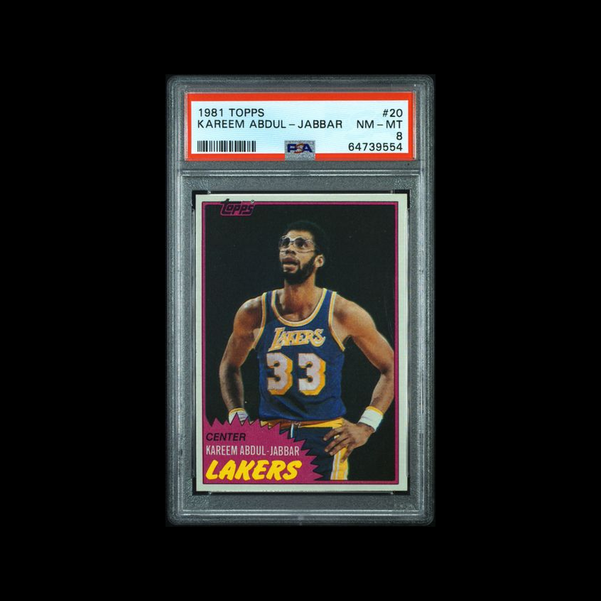 1981 Topps  Base Kareem Abdul-Jabbar 20 PSA 8 NM-MT