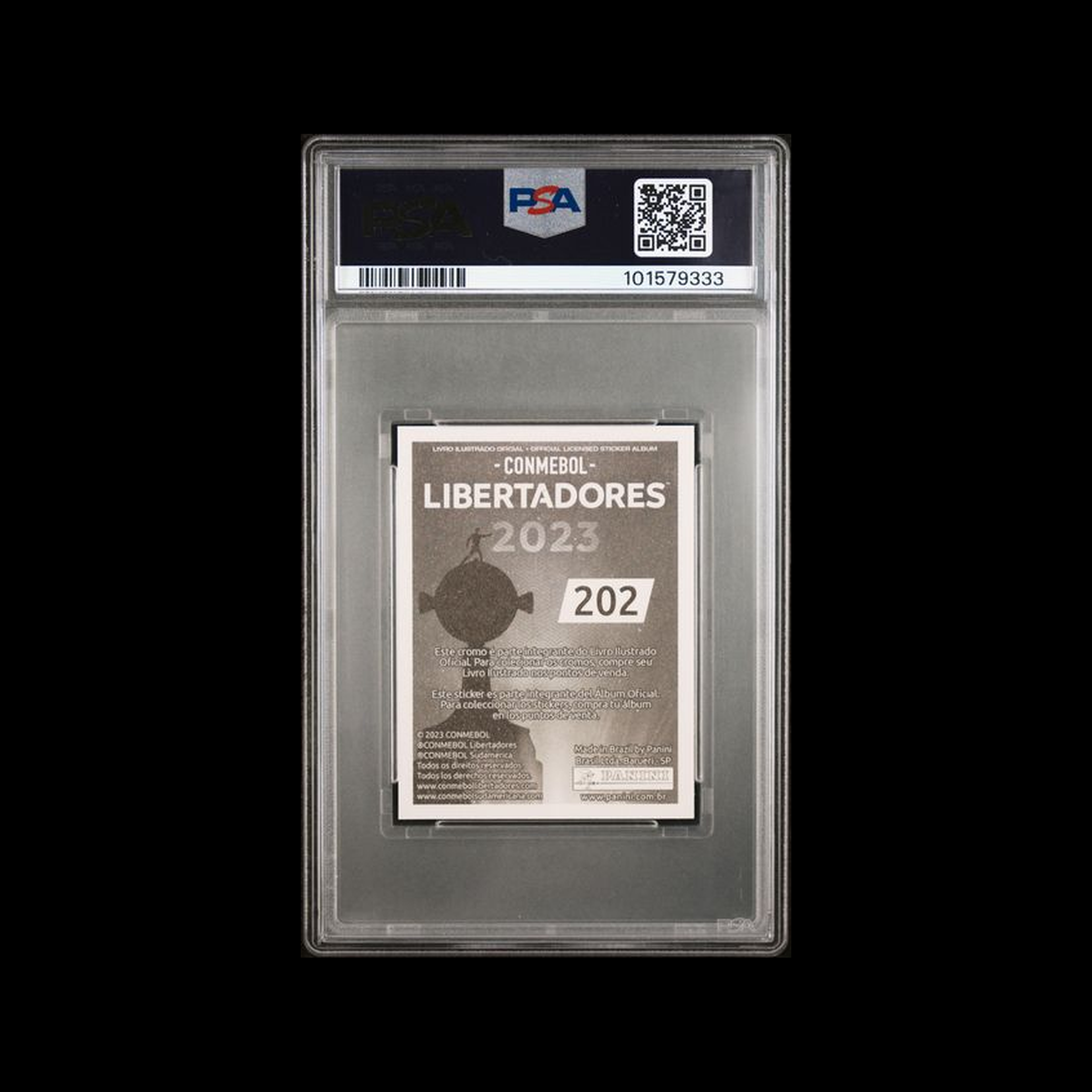 2023 Panini Conmebol Copa Libertadores Brazil Endrick 202 PSA 10 GEM-MT