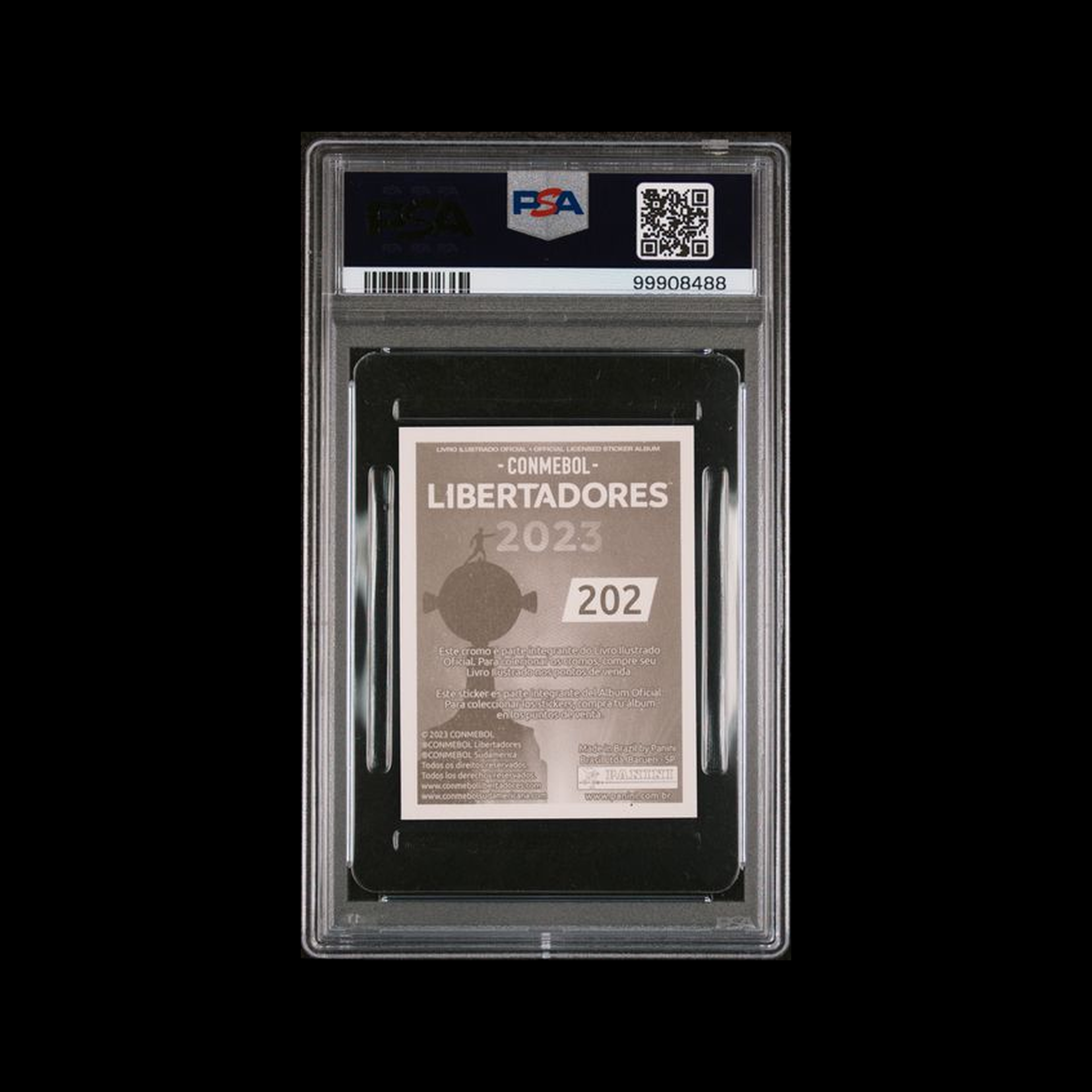2023 Panini Conmebol Copa Libertadores Brazil Endrick 202 PSA 8 NM-MT