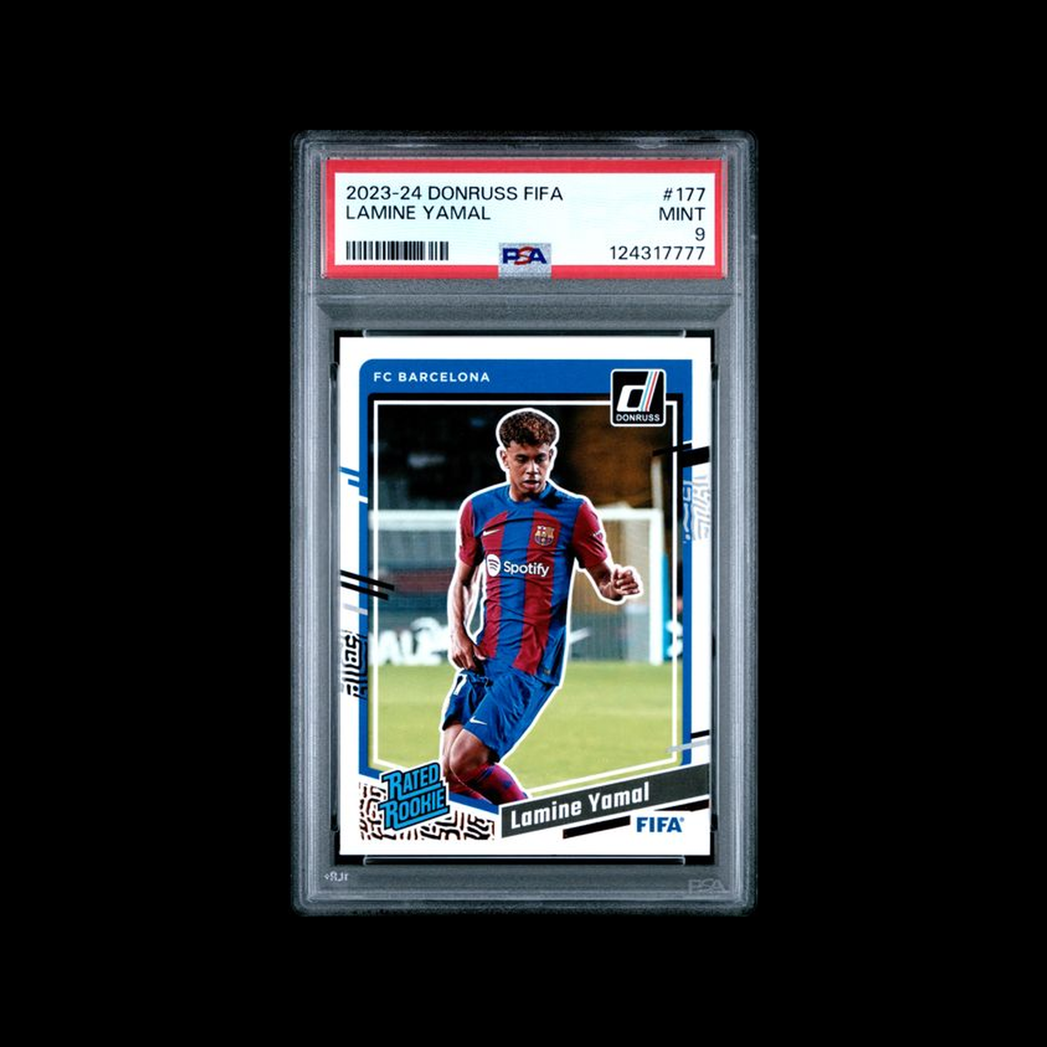 2023-24 Panini Donruss Fifa  Lamine Yamal 177 PSA 9 MINT