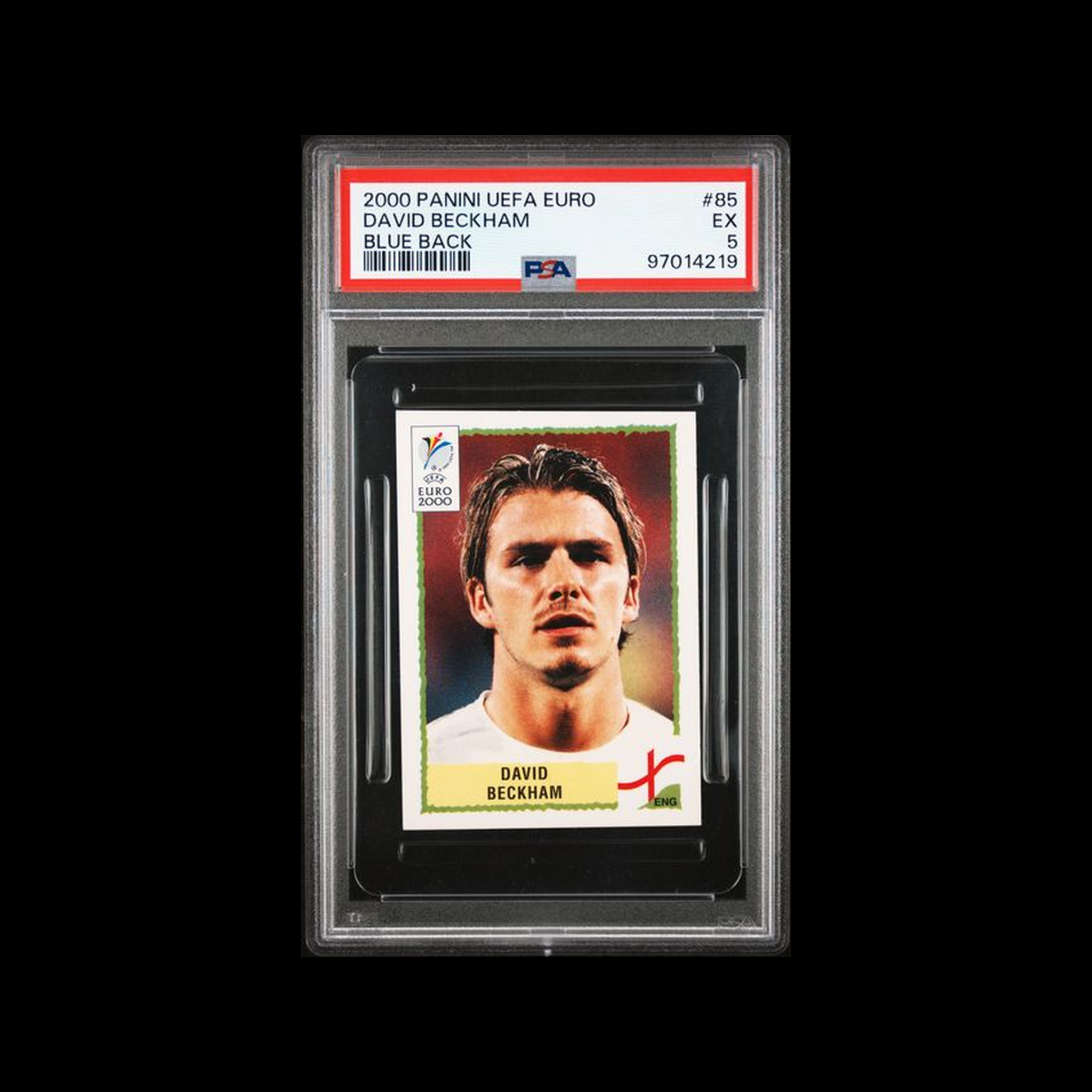 2000 Panini Uefa Euro 2000 Blue Back David Beckham 85 PSA 5