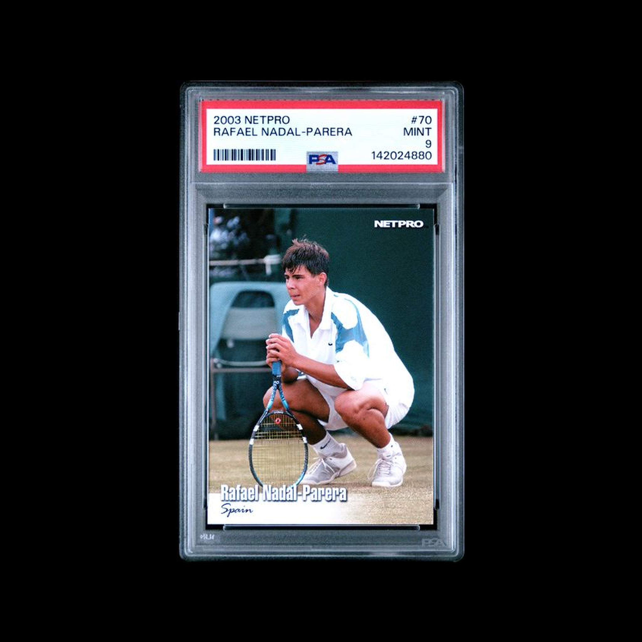 2003  Netpro  Rafa Nadal 70 PSA 9 MINT