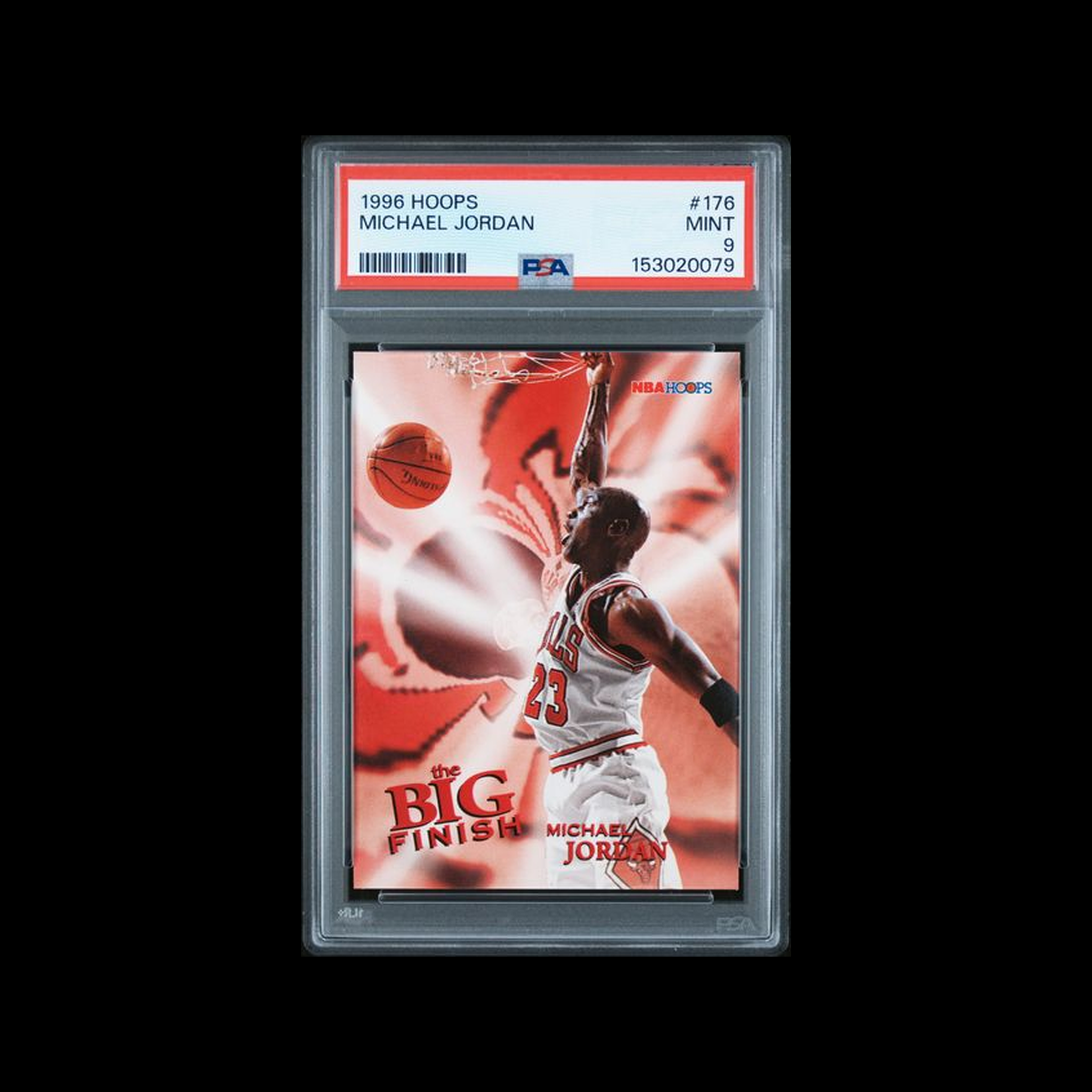 1996 Hoops  Big Finish Michael Jordan 176 PSA 9 MINT