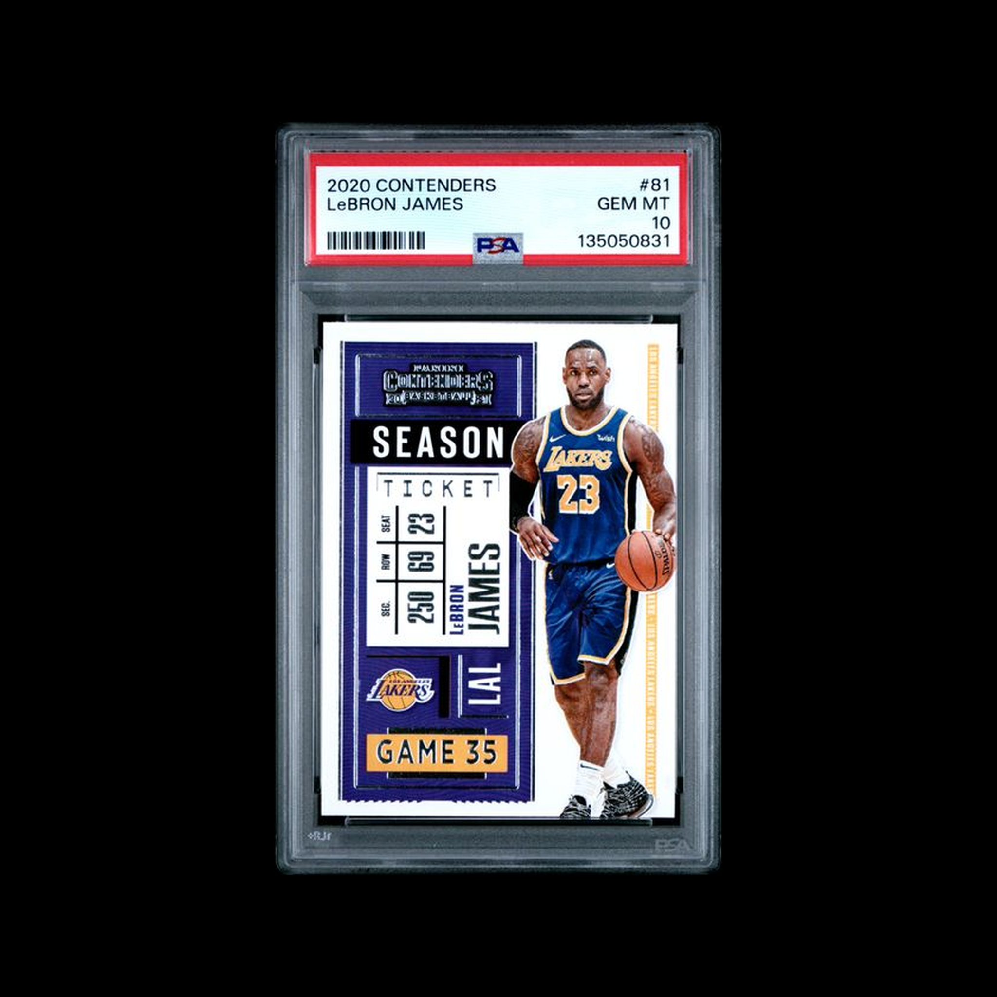 2020 Panini Contenders  LeBron James 81 PSA 10 GEM-MT