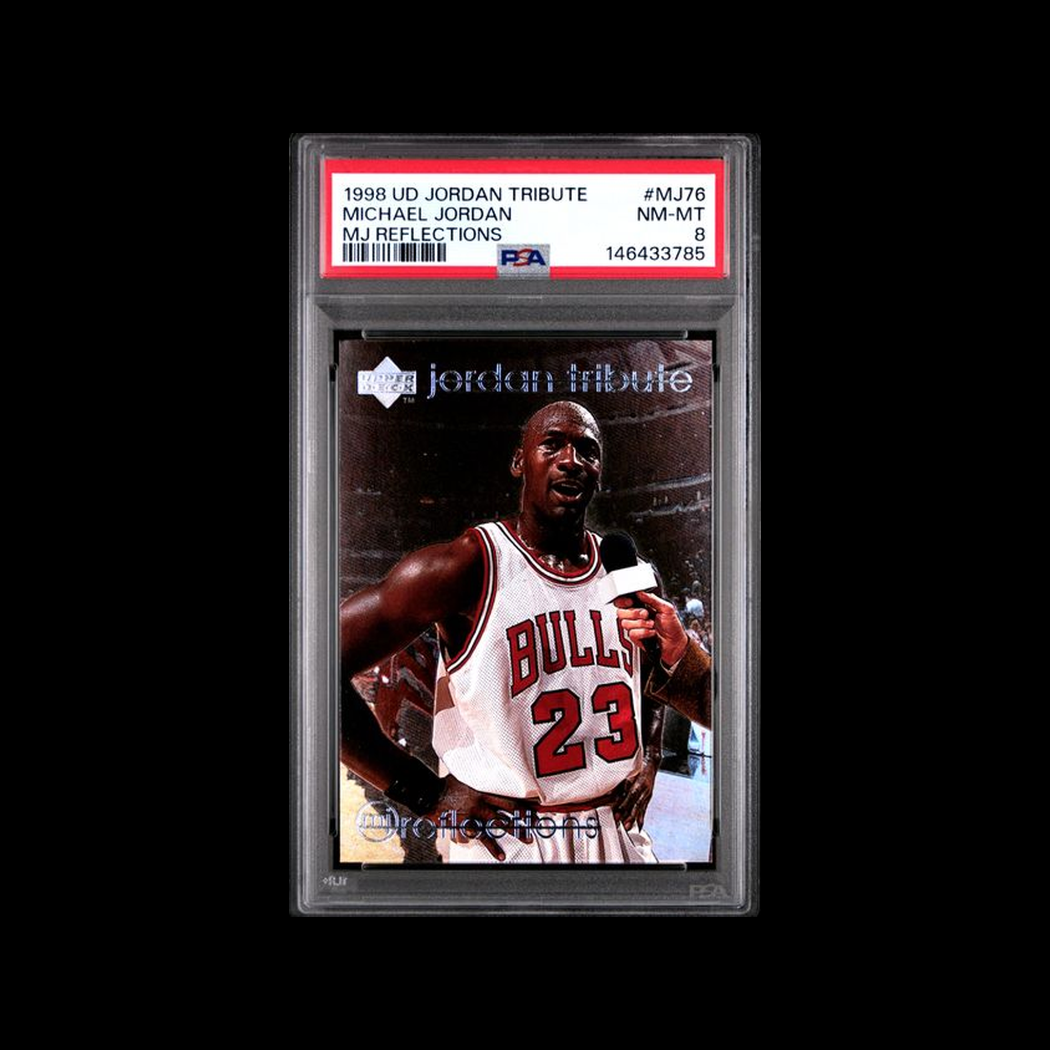 Upper Deck Jordan Tribute Mj Reflections Michael Jordan MJ76 PSA 8 NM-MT
