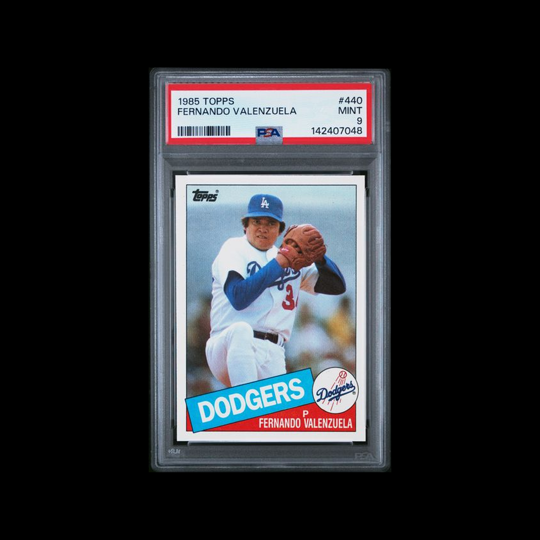 1985 Topps   Fernando Valenzuela 440 PSA 9 MINT