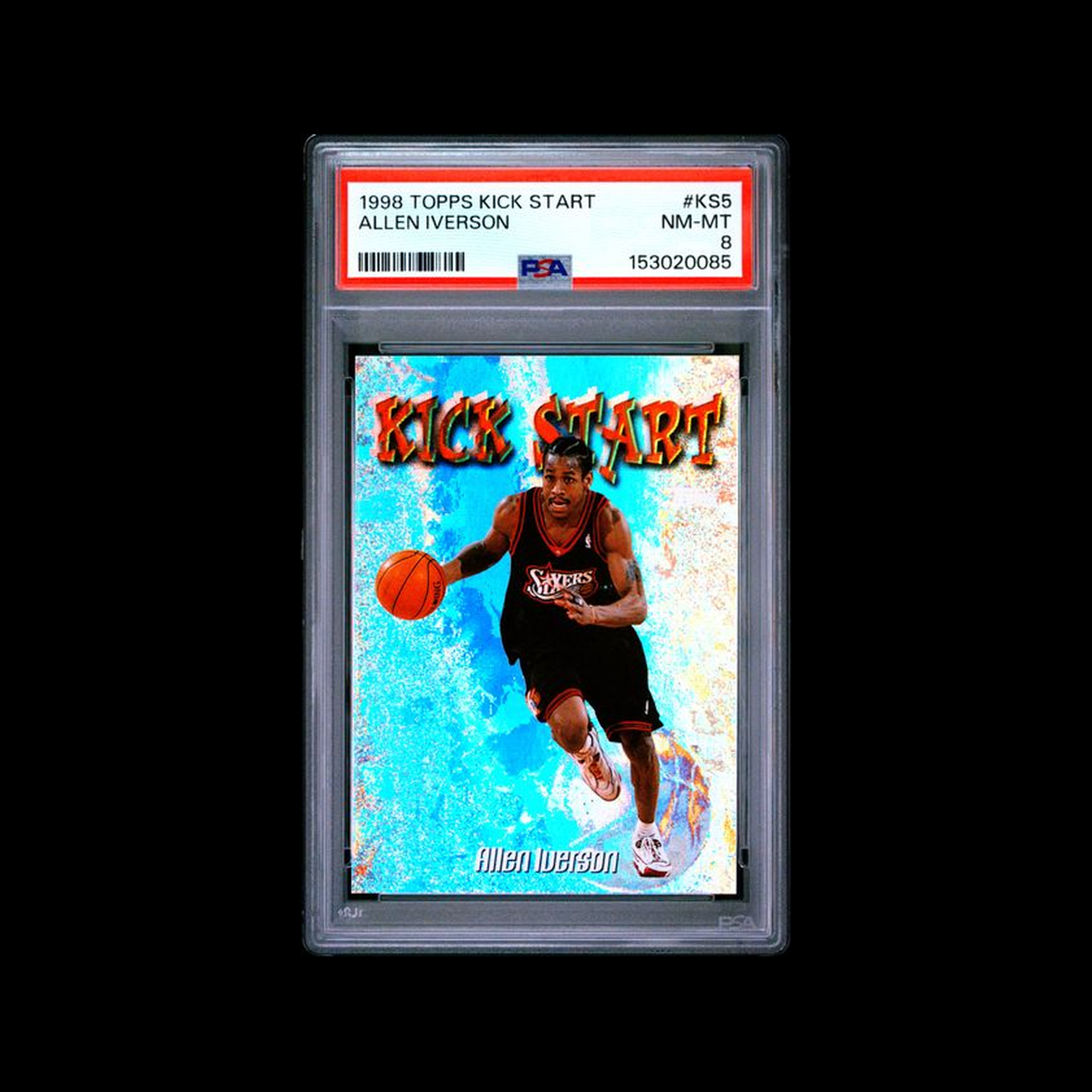 1998 Topps Kick Start  Allen Iverson KS5 PSA 8 NM-MT