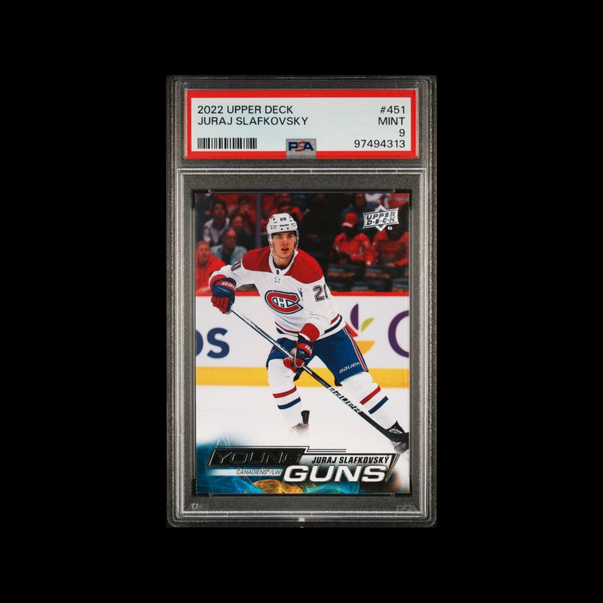 2022 Upper Deck   Juraj Slafkovsky 451 PSA 9 MINT