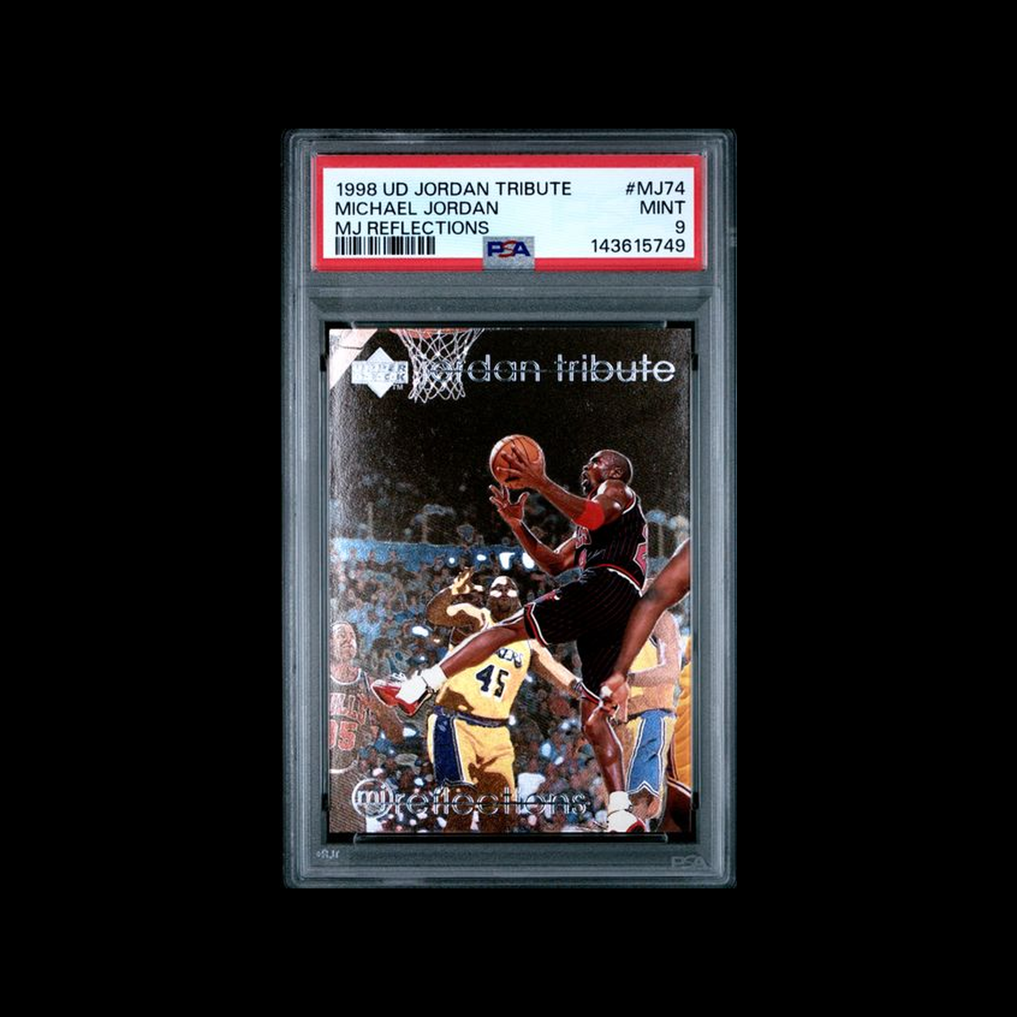 1998 Upper Deck Jordan Tribute Mj Reflections Michael Jordan MJ74 PSA 9 MINT