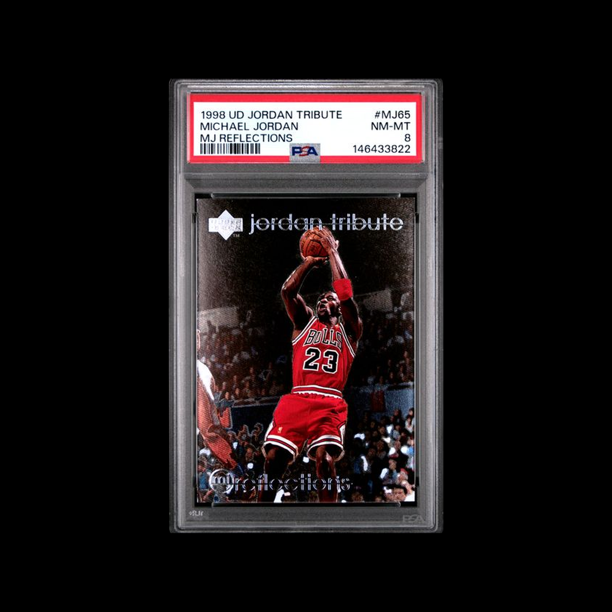 1998 Upper Deck Jordan Tribute Mj Reflections Michael Jordan MJ65 PSA 8 NM-MT