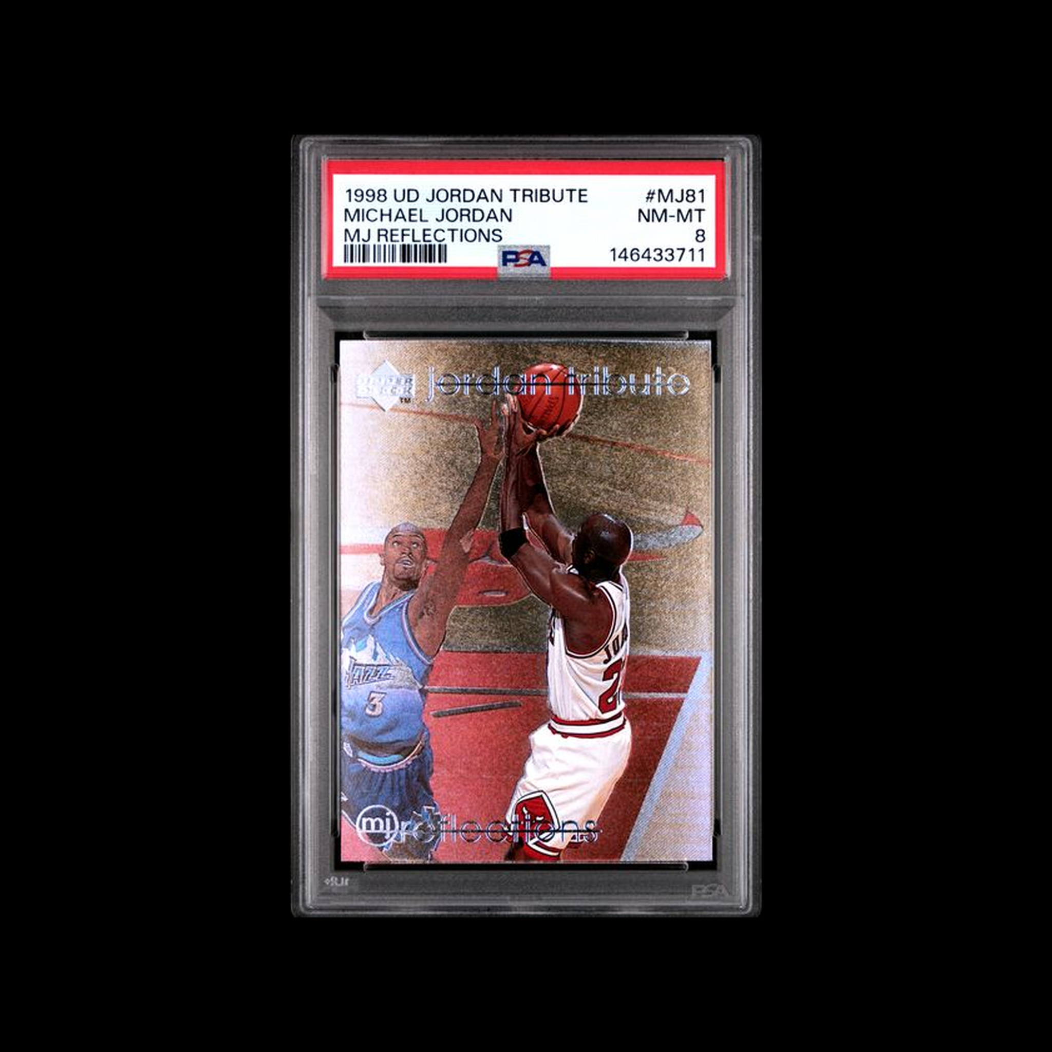 1998 Upper Deck Jordan Tribute Mj Reflections Michael Jordan MJ81 PSA 8 NM-MT