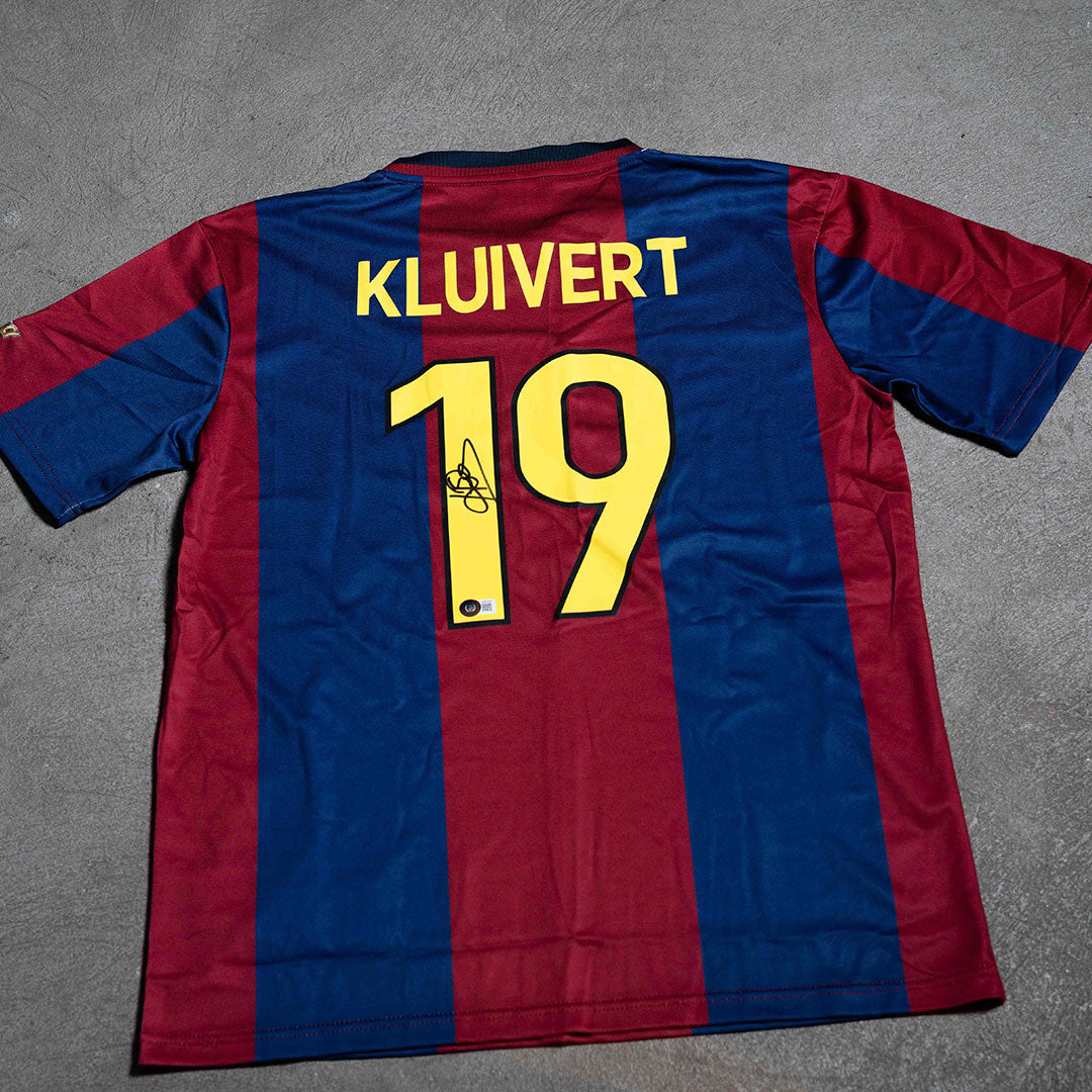 Jersey Firmado de Patrick Kluivert - FC Barcelona