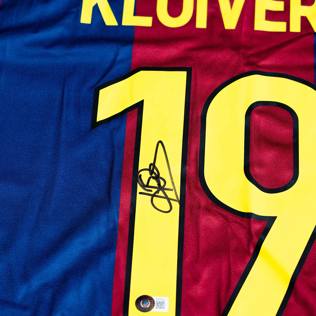 Jersey Firmado de Patrick Kluivert - FC Barcelona